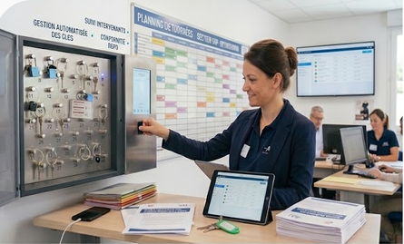 Armoire à clés intelligente pour agence SAP et auxiliaires de vie à domicile